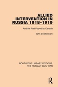 Cover: Allied Intervention in Russia 1918-1919 - Routledge