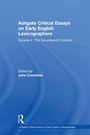 Cover: Ashgate Critical Essays on Early English Lexicographers - Routledge