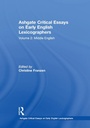 Cover: Ashgate Critical Essays on Early English Lexicographers - Routledge