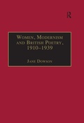 Cover: Women, Modernism and British Poetry, 1910-1939 - Routledge