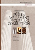 Cover: The Role of Parliaments in Curbing Corruption - World Bank Publications
