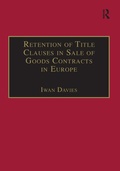 Bild: Retention of Title Clauses in Sale of Goods Contracts in Europe - Routledge