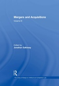 Cover: Mergers and Acquisitions - Routledge