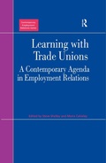 Cover: Learning with Trade Unions - Routledge