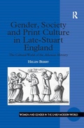 Cover: Gender, Society and Print Culture in Late-Stuart England - Routledge