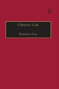 Cover: Chinese Law - Routledge