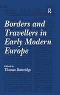 Cover: Borders and Travellers in Early Modern Europe - Routledge