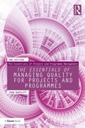 Cover: The Essentials of Managing Quality for Projects and Programmes - Routledge