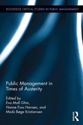 Cover: Public Management in Times of Austerity - Routledge
