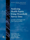 Cover: Analyzing Health Equity Using Household Survey Data - World Bank Publications