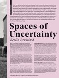 Cover: Spaces of Uncertainty - Berlin revisited - Birkh&auml;user Verlag GmbH