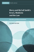 Cover: Merry and McCall Smith's Errors, Medicine and the Law - Cambridge University Press