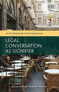 Cover: Legal Conversation as Signifier - Edward Elgar Publishing