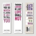 Cover: Dylan Thomas Bookmarks Pack 2 - Graffeg Limited