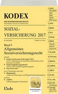 Abbildung von: KODEX Sozialversicherung 2017, Band I - Linde