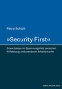Cover: »Security First« - Herbert von Halem Verlag