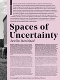 Cover: Spaces of Uncertainty - Berlin revisited - Birkh&auml;user Verlag GmbH