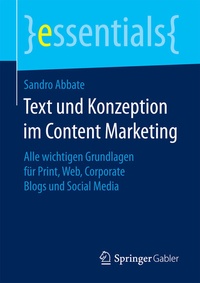 Abbildung von: Text und Konzeption im Content Marketing - Springer Gabler