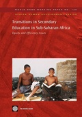 Cover: Transitions in Secondary Education in Sub-Saharan Africa - World Bank Publications