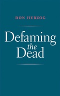 Cover: Defaming the Dead - Yale University Press
