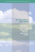 Cover: Art and Aesthetics After Adorno - Fordham University Press
