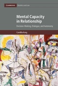 Cover: Mental Capacity in Relationship - Cambridge University Press