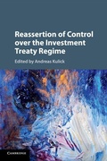 Cover: Reassertion of Control over the Investment Treaty Regime - Cambridge University Press