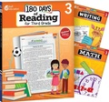 Cover: 180 Days (TM): Reading, Writing and Math for Grade 3: 3-Book Set - Shell Educational Publishing