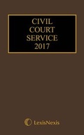 Cover: Civil Court Service 2017 - Jordan Publishing