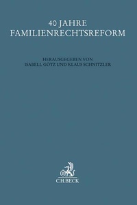 Enlarge image Cover: 40 Jahre Familienrechtsreform - C.H.BECK