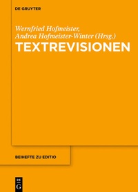 Abbildung von: Textrevisionen - De Gruyter