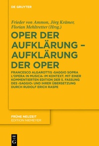 Enlarge image Cover: Oper der Aufklärung - Aufklärung der Oper - De Gruyter