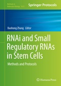 Cover: RNAi and Small Regulatory RNAs in Stem Cells - Humana Press Inc.