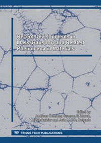 Enlarge image Cover: Recent Developments in Mass Transport and Related Phenomena in Materials - Trans Tech Publications Ltd