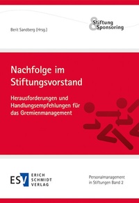 Abbildung von: Nachfolge im Stiftungsvorstand - Erich Schmidt Verlag