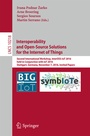 Cover: Interoperability and Open-Source Solutions for the Internet of Things - Springer