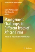 Cover: Management Challenges in Different Types of African Firms - Springer
