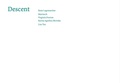 Cover: Descent - University of Pennsylvania,Institute of Contemporary Art