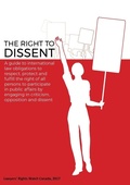 Cover: The Right to Dissent - Lawyers' Rights Watch Canada