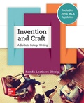 Cover: Invention & Craft MLA 2016 UPDATE - McGraw-Hill Education