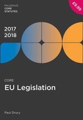 Cover: Core EU Legislation 2017-18 - Palgrave