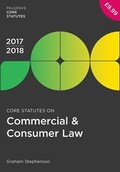 Cover: Core Statutes on Commercial & Consumer Law 2017-18 - Palgrave