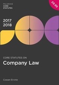 Cover: Core Statutes on Company Law 2017-18 - Palgrave