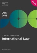 Cover: Core Documents on International Law 2017-18 - Palgrave