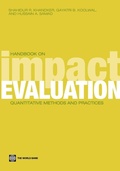Cover: Handbook on Impact Evaluation - World Bank Publications