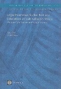 Cover: Legal Frameworks for Tertiary Education in Sub-Saharan Africa V. 175; World Bank Working Papers - World Bank Publications