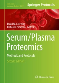 Enlarge image Cover: Serum/Plasma Proteomics - Humana Press Inc.