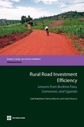 Cover: Rural Road Investment Efficiency - World Bank Publications