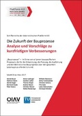 Cover: Die Zukunft der Bauprozesse - TU-MV Media Verlag