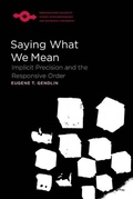 Cover: Saying What We Mean - Northwestern University Press